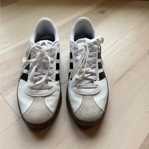 Adidas Classic White and Black Trainers